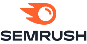 Logo do Semrush, ferramenta de pesquisa de palavras-chave e SEO usada pela Agência Conect